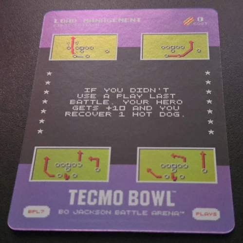 “Load Management” 2026 Bo Jackson Battle Arena Tecmo Bonus BPL7 Play Card Foil