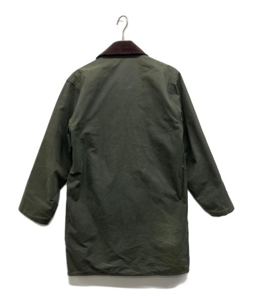 Barbour BORDER WAX JACKET Bomber Jacket Mens Sz 36 Olive Pre-Owned Japan image 2