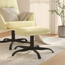 vidaXL Fußhocker Schwarz 60x60x36 cm Kunstleder