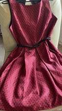 Retro/fun Dress 50s Style Polka Dots Party Sleeveless Sz 8