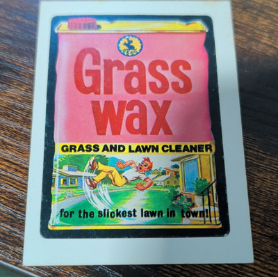 Topps Wacky Packages Grass Wax Non-Sport Trading Card Lot Comedy