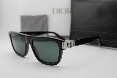 NEW CHRISTIAN DIOR CD ICON S3I 13C0 BLACK SILVER AUTHENTIC SUNGLASSES 55-19