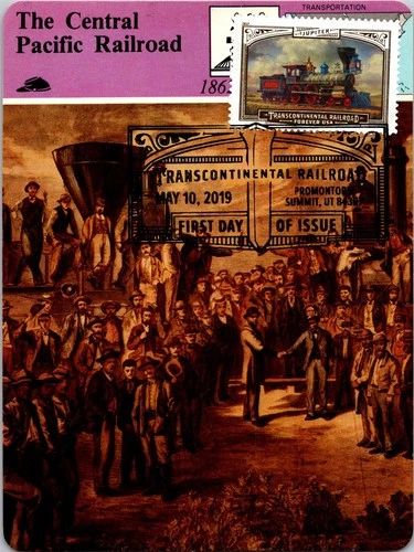 Dr Jim Stamps Maximum Card Jupiter Transcontinental Railroad Forever Fdc