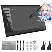 Graphic Tablet Drawing Pad Pressure Sensing Quick Reading with Pen 22 Shortkeys