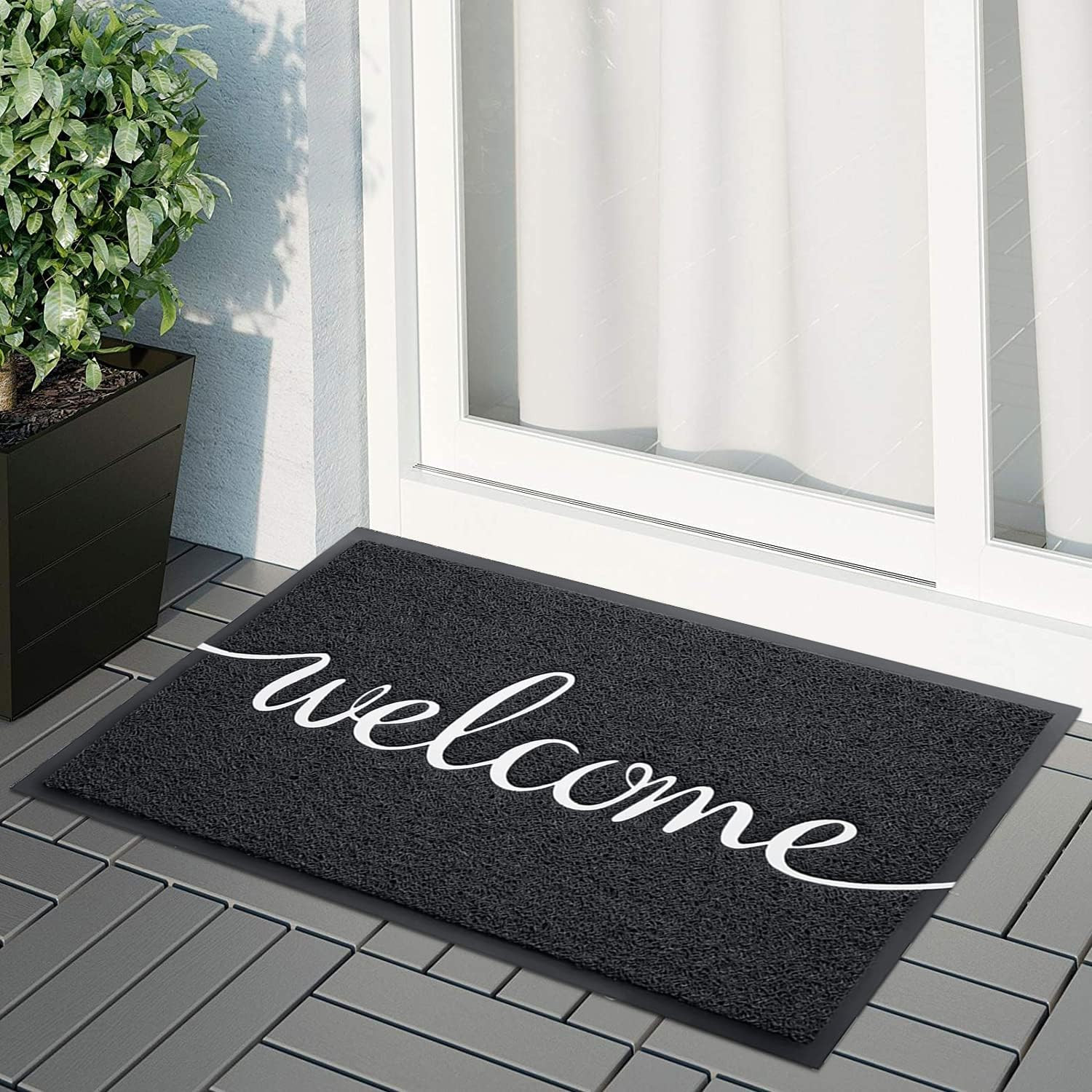 Zerbino Ingresso Casa Welcome - Tappeto Antiscivolo Assorbente Esterno