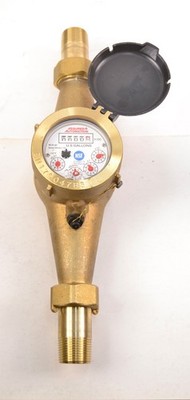 1'' ASSURED AUTOMATION BRASS MECHANICAL WATER METER MULTI JET WM-NLC-100