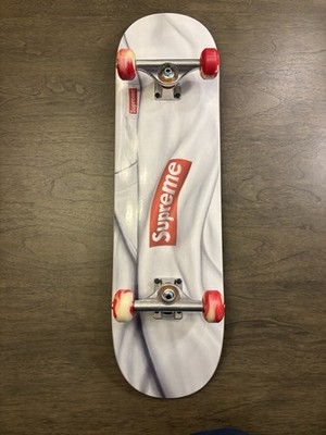 Supreme Box Logo T-shirt Skateboard Deck White Red FW22 with