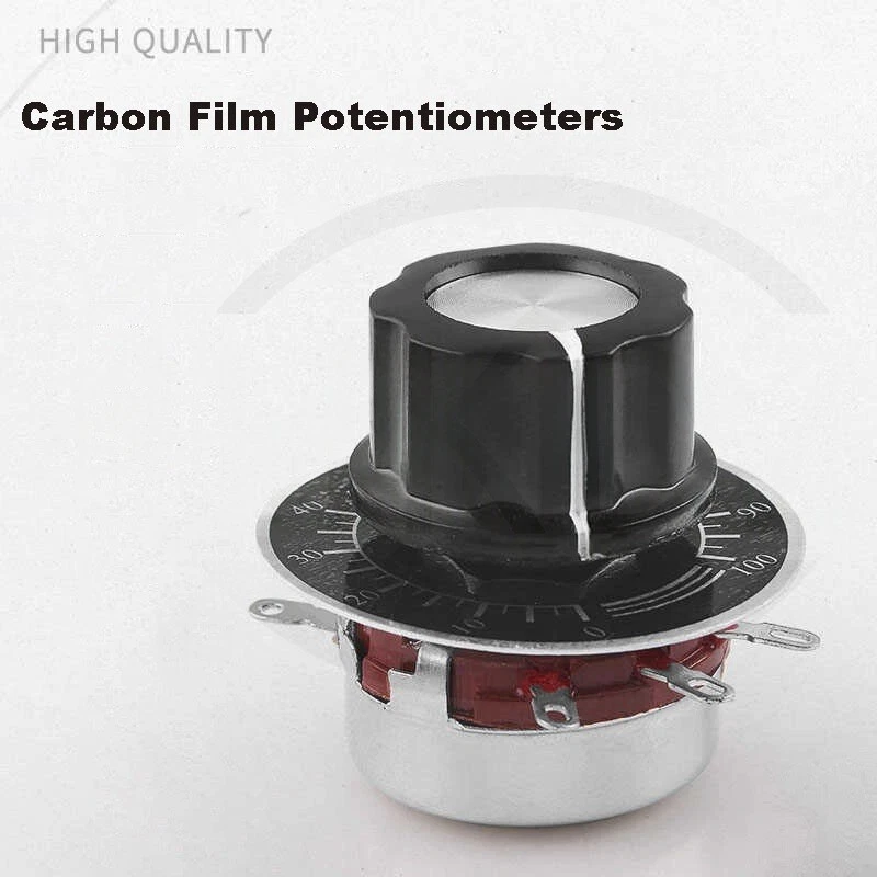 WTH118-1A 2W Rundschaft Kohle Linear Potentiometer Pots 470 Ohm -1M Ohm - Bild 3 von 4