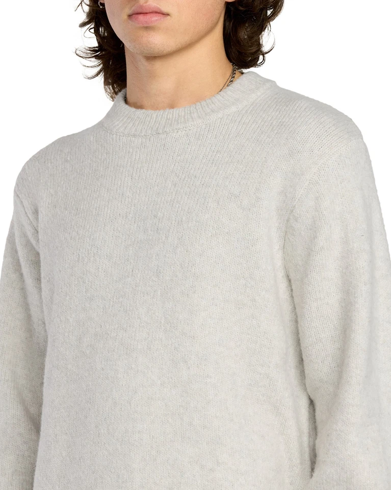 VOLCOM - Mens Edmonder Sweater - Dirty White - Casual Long Sleeve Jumper - Image 3 of 4