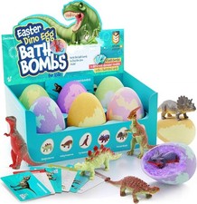Kid Baths Bomb - Dan Darci Dino Egg Bath Bombs for Kids - Easter Basket Stuffers