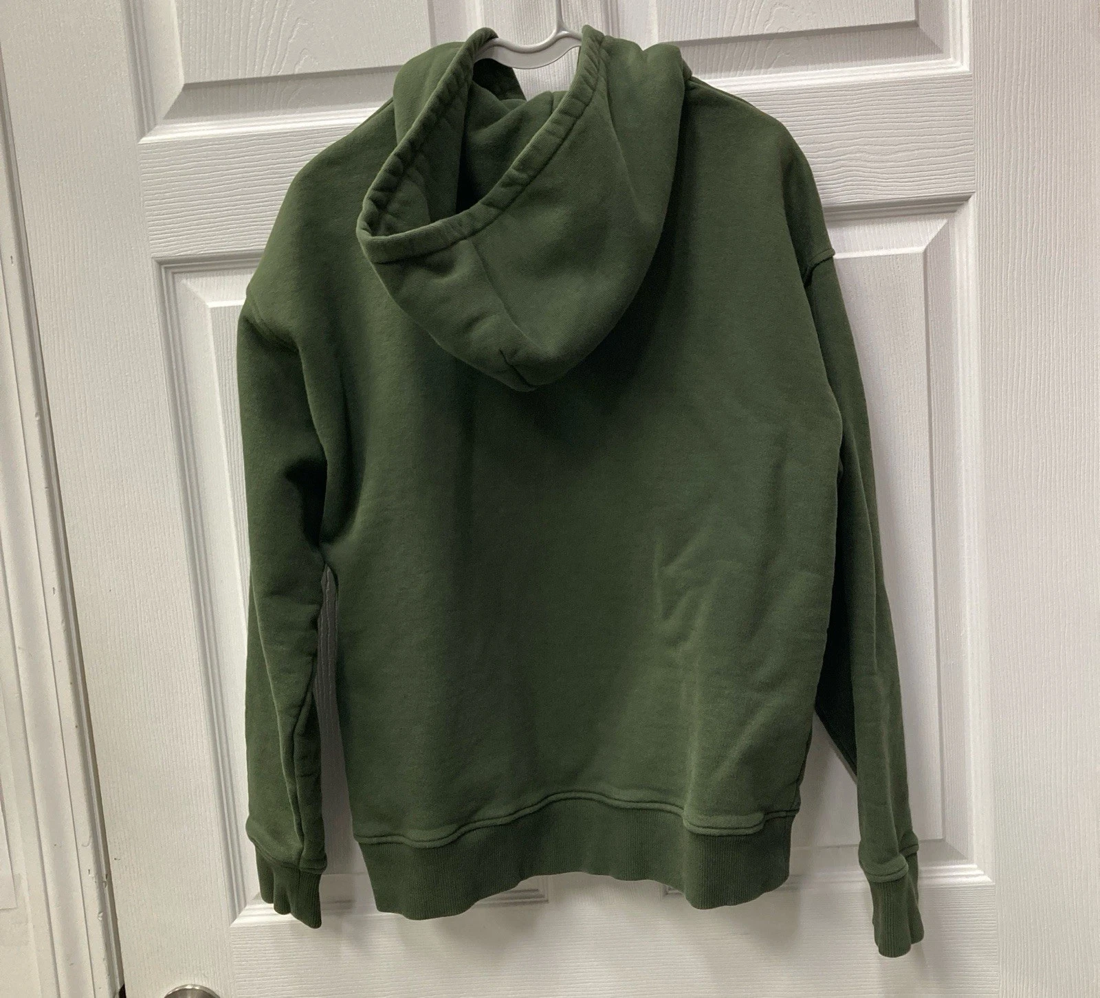 LOUIS VUITTON（LV） Felpa con cappuccio mezza zip Louis Vuitton 2019 verde 3D tasca patchata Taglia: M