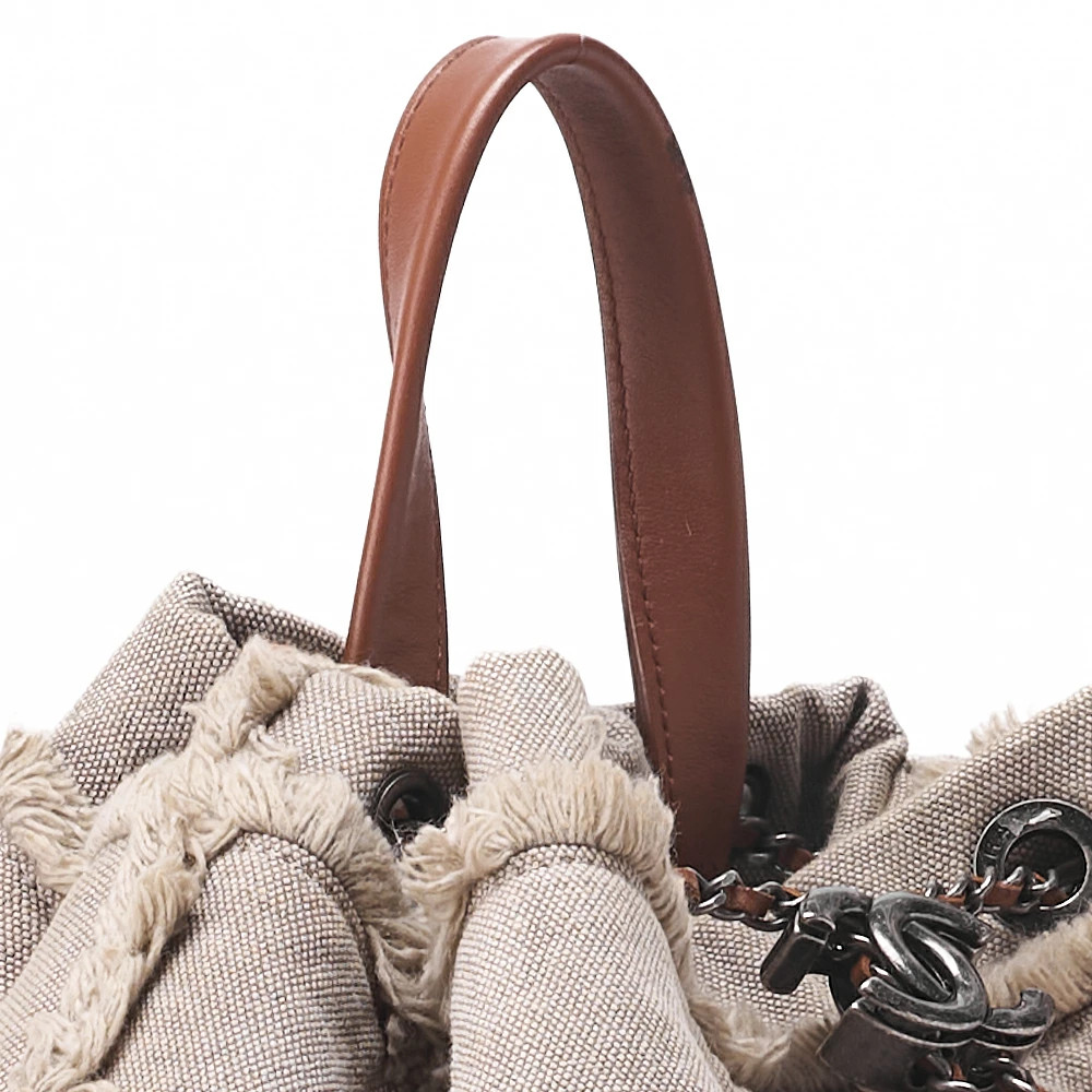 CHANEL Border Coco Charm Sequined Drawstring Back… - image 5