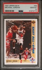 1991 UPPER DECK #69 MICHAEL JORDAN ALL-STAR PSA 10 GEM MINT 91879774 FRESH SLAB!