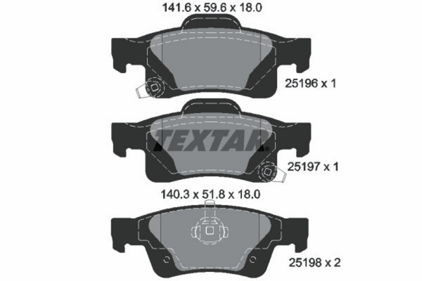 Bremsbelagsatz Scheibenbremse Hinterachse FüR Dodge Jeep Durango Grand Cherokee-image