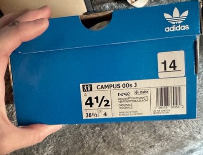 adidas Campus 00s J Dark Green White Suede Sneaker Unisex Kids US 4.5 IH7492