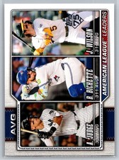 2026 Topps American League Leaders Aaron Judge Bo Bichette Jacob Wilson