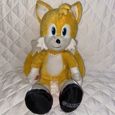 Build-A-Bear Sonic the Hedgehog 2 Tails Plush 17" Yellow No sound box RARE