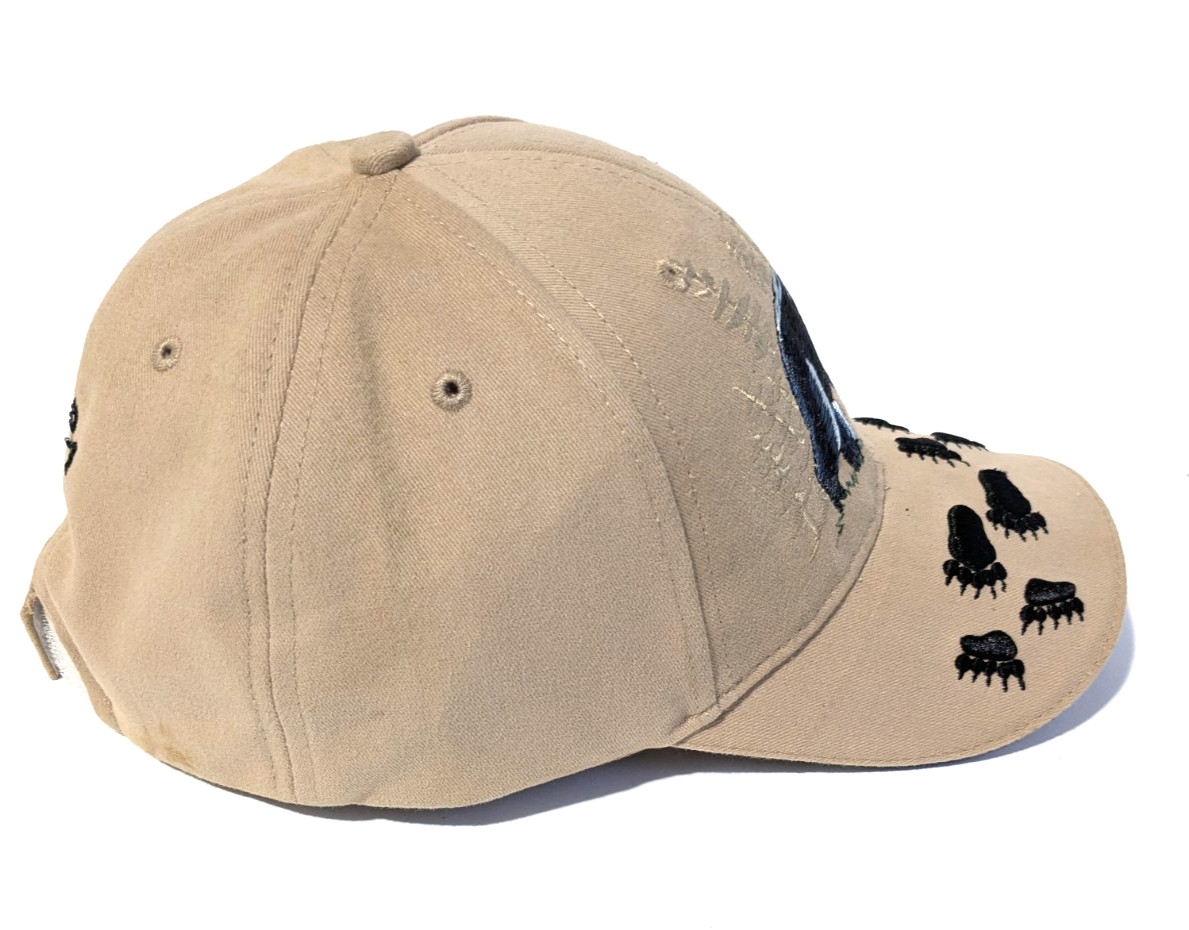 Bear Cap Hat Cap Strapback Stumpwork Raised Embro… - image 4