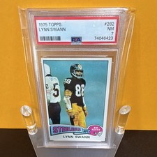 Topps 1975 Lynn Swann Rookie #282 PSA Graded Pittsburgh Steelers Card. rookie card picture