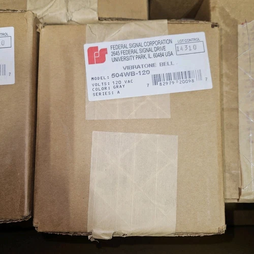 Federal Signal 504WB-120 Weatherproof Vibratone® Bell-0.08A 120VAC 