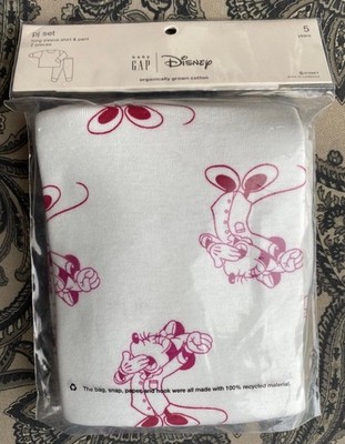 NWT Baby Gap/ Kids  Disney  Minnie Mouse Gap Long Sleeve Pajama Set Size 5 Years