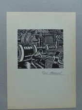 Frans Masereel, woodcut 1968