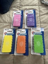 NEW Bazic Magnetic Whiteboard Eraser - Set Of 5