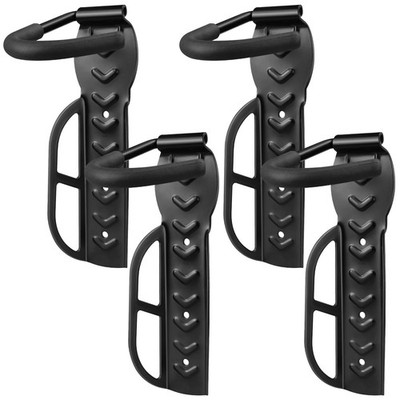 DkOvn 4 Pack Bike Rack Garage Wall Mount, with Screws 4 Pack Black