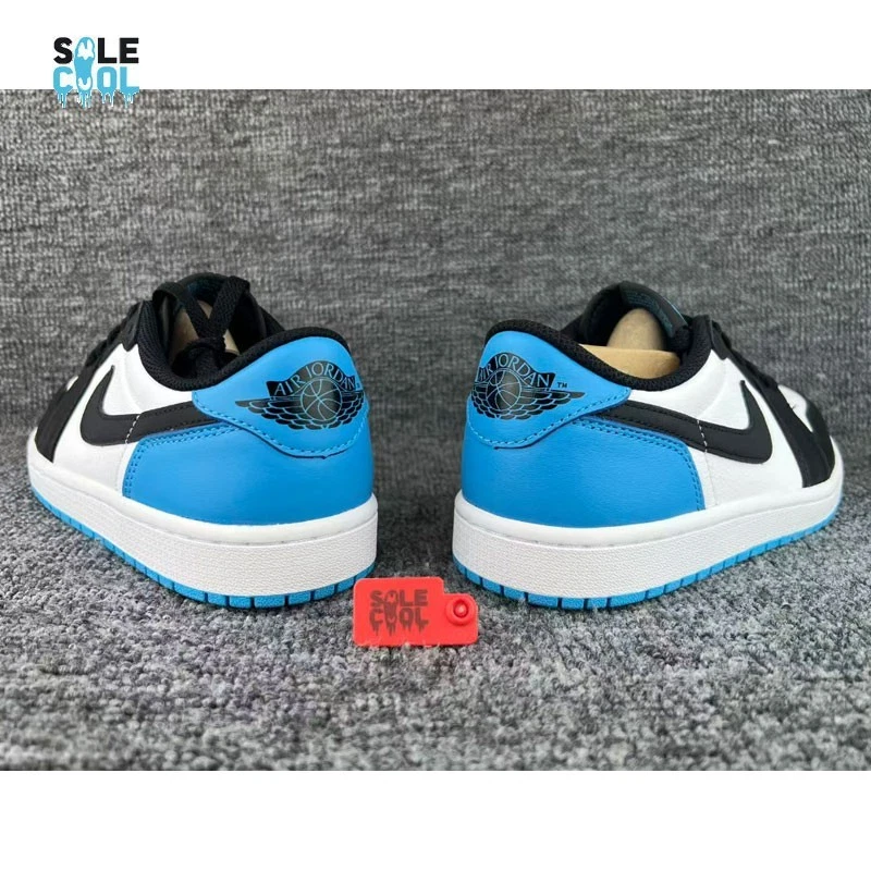 Zapatos para hombre Nike Air Jordan 1 retro bajos negros azules en polvo oscuro CZ0790-104 Foto 4 de 4