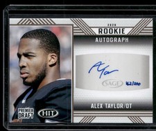2020 SAGE HIT #A95 Alex Taylor Rookie Autographs Gold #162/200