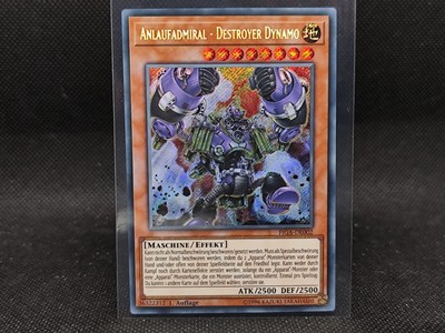 TCG Yu-Gi-Oh Anlaufadmiral- Destroyer Dynamo FIGA-DE002  1.aufl De Secret Rare