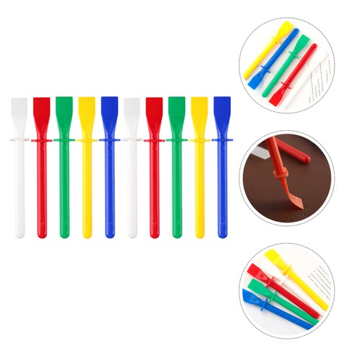 10 Pcs Glue Tool Set Spreaders Applicator Colored Sticks - Picture 12 of 12