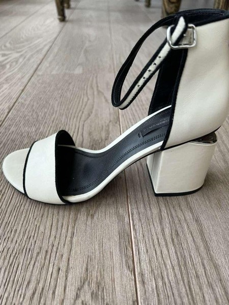 Women Alexander Wang Heels White Leather 38.5