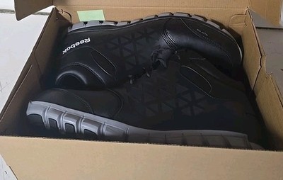 NIB 16 M REEBOK MENS SUBLITE CUSHION WORK SHOES RB4142 BLACK