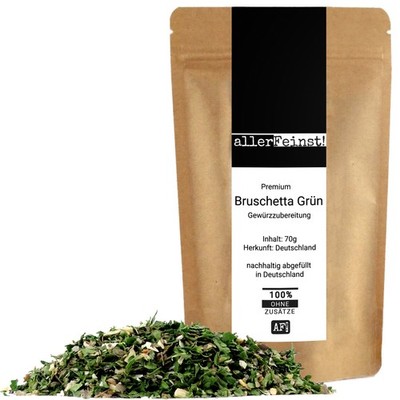 Premium Bruschetta Grün Gewürzzubereitung für Dips, Saucen, Salate, etc. - 70g