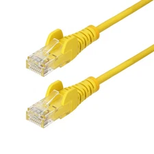 StarTech 10ft Yellow Slim CAT6 Ethernet Cable (n6pat10yls)