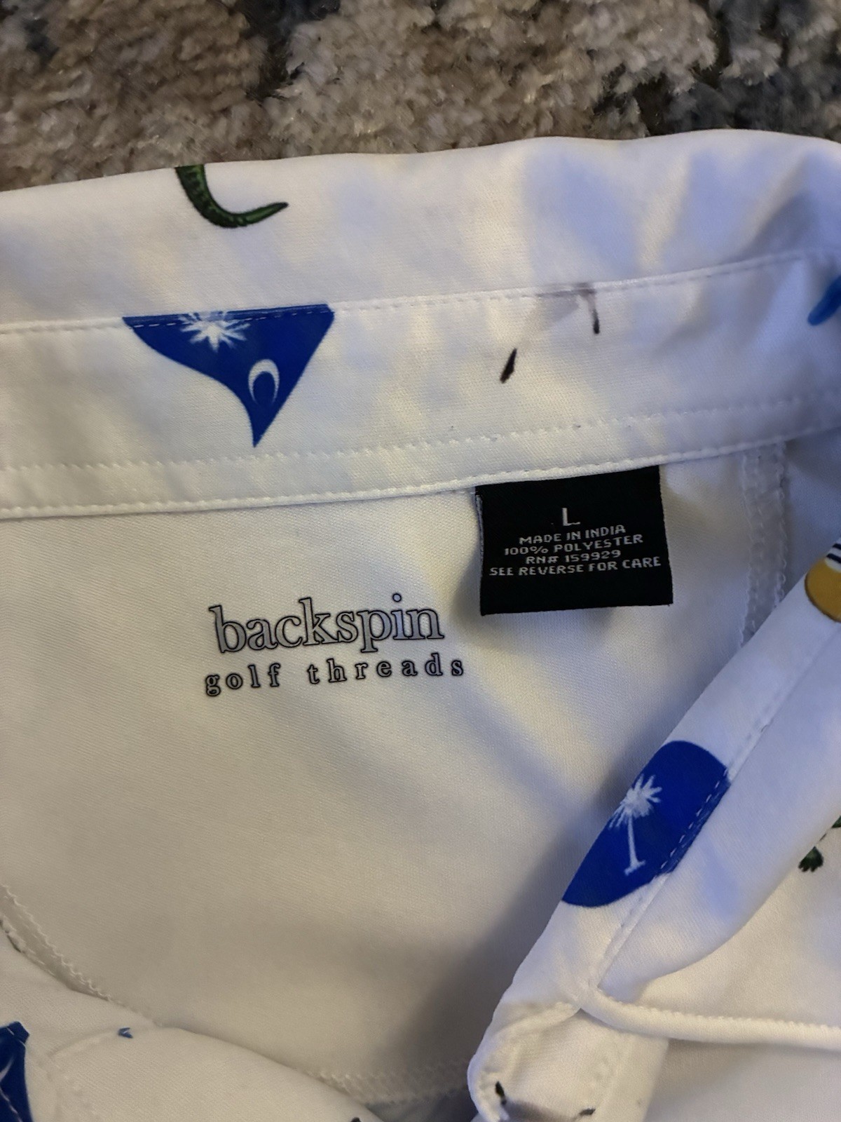 Backspin Golf Threads White Multicolor Basic Golf… - image 5