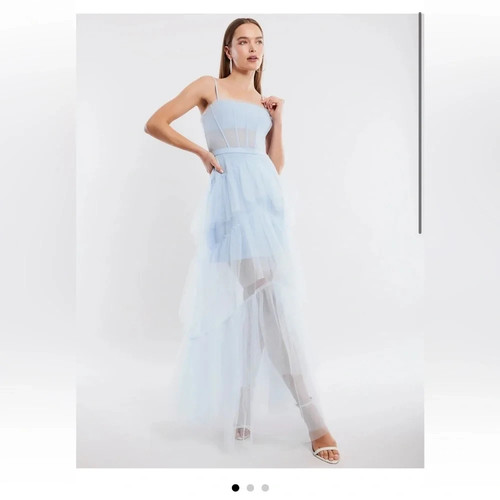 BCBG Maxa Mara Oly Gown - Blue - Size 0 - New without tags