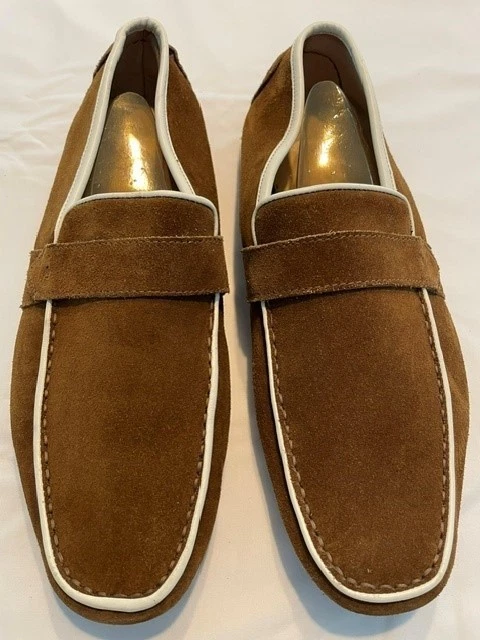 Bacco Bucci Made In Italy Tan Moccasin Slip on Loafers Slippers Sandals Mens 8 Bacco Bucci | Shoes | Bacco Bucci Mens Loafers Slipon Shoes  main image 4