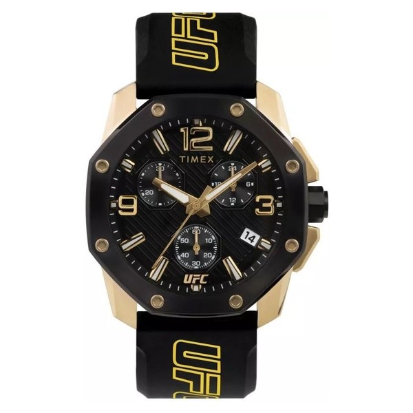 Timex Ufc Icon TW2V58500 – Herrenuhr Fashion 45 Mm Garantie: 2 Jahre Quarz (Bat-image