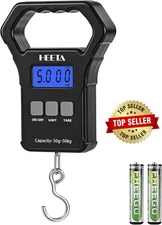 Balanza de Mano 50Kg Bascula Pesa Maletas de Pantalla Digital Ligera y Manejable