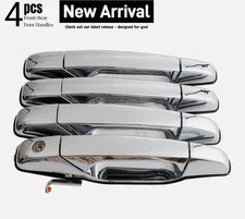 4pc Front/Rear Exterior Door Handles Compatible With 2007-2014 Cadillac Escalade