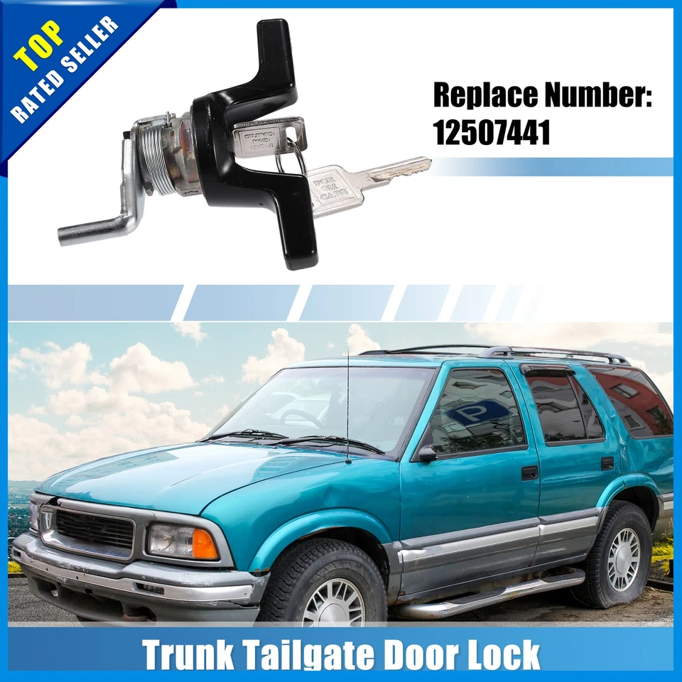 Pack of 1 for Chevrolet Blazer S10 1983-1994 Trunk Lock Cylinder - Image 2 of 4