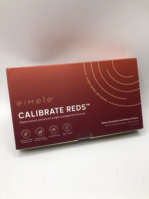 New Eimele Calibrate Reds Natural Weight Management 30 Sachets (2g ea.)Exp 05/27