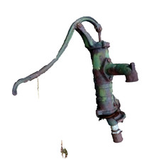 alte Gartenpumpe Schwengelpumpe Pumpe Handpumpe Schwengel GUSSEISEN NR 75