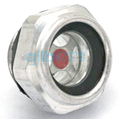 LOT 2 M16x1.5 Metric Air Compressor Aluminum Oil Level Sight Glass Window #E5