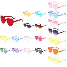 Womens Lovely Heart Shape Sunglasses Halloween Retro Sun Glasses UV400 Fashi
