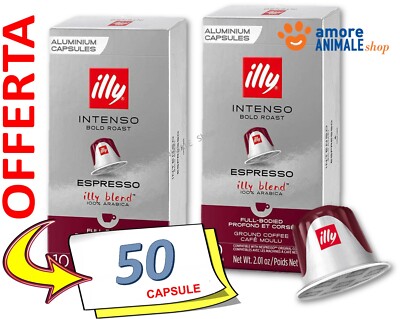 50 Kapseln   Illy Kompatibel Nespresso / Kaffee Röstung Ab Gusto Intenso