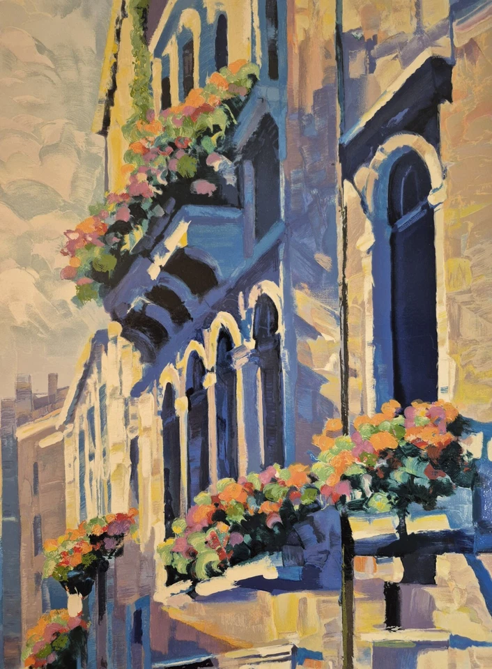 Serigrafia Howard Behrens 'Morning In Venice' edição especial 72/115 - Imagem 3 de 4