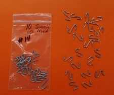 set #14 Steel S Hooks for doll repair 10 small and 10 medium